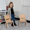 Flash Furniture Natural Plastic Stackable School Chair with 10.5" Seat Height, PK10 10-YU-YCX-003-NAT-GG